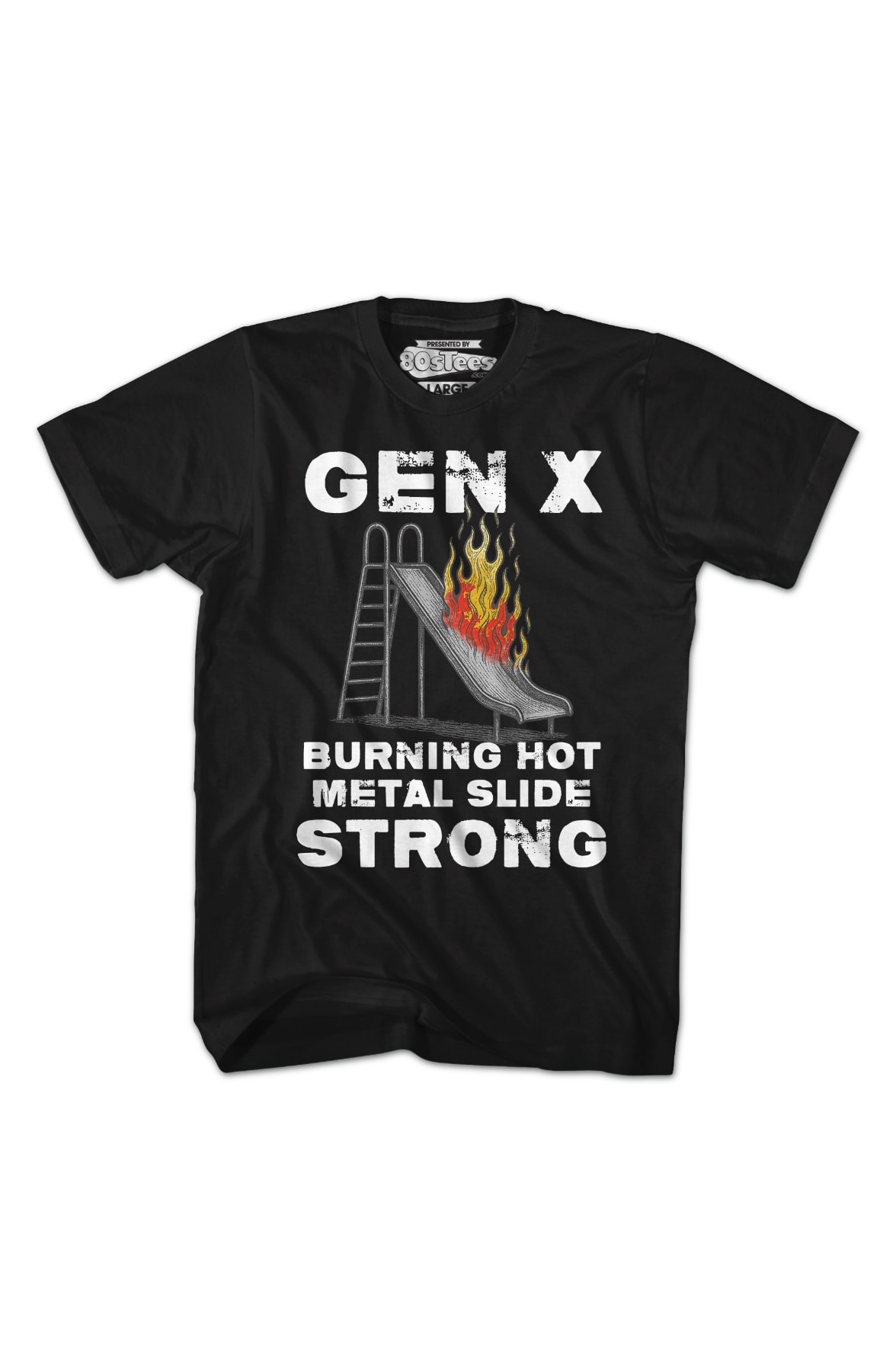 Gen X Burning Hot Metal Slide Strong T-Shirt