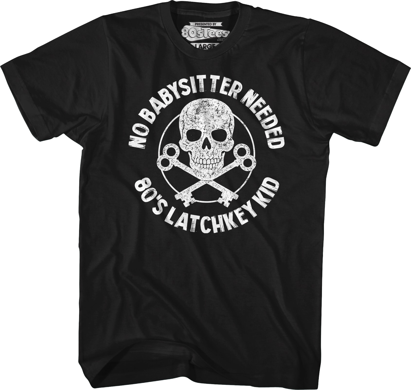 No Babysitter Needed 80's Latchkey Kid T-Shirt