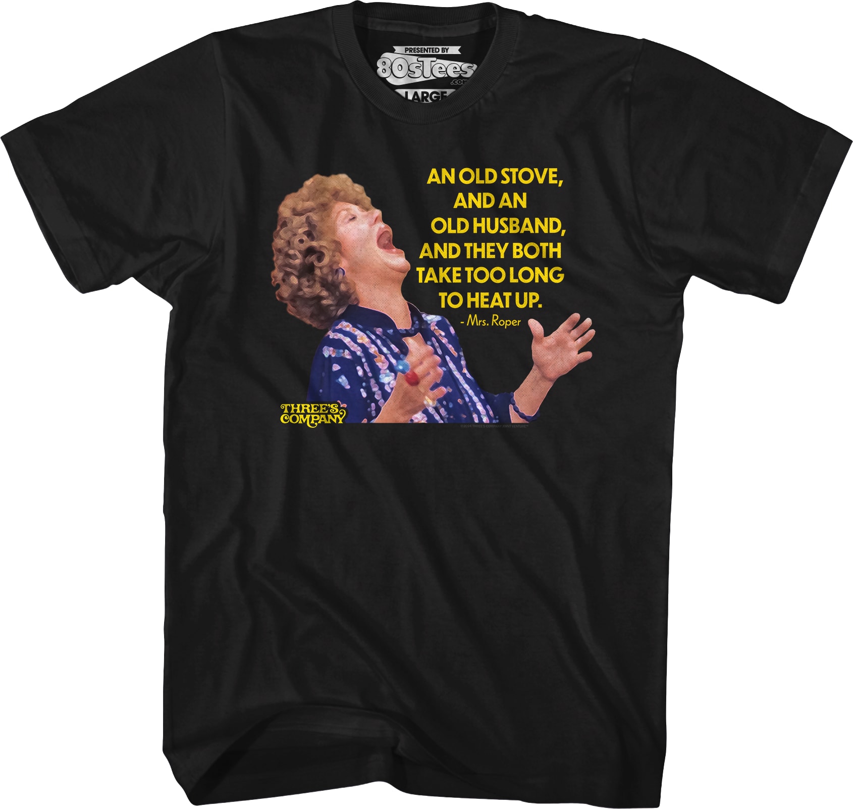 Old Stove Old Husband Three's Company T-Shirt
