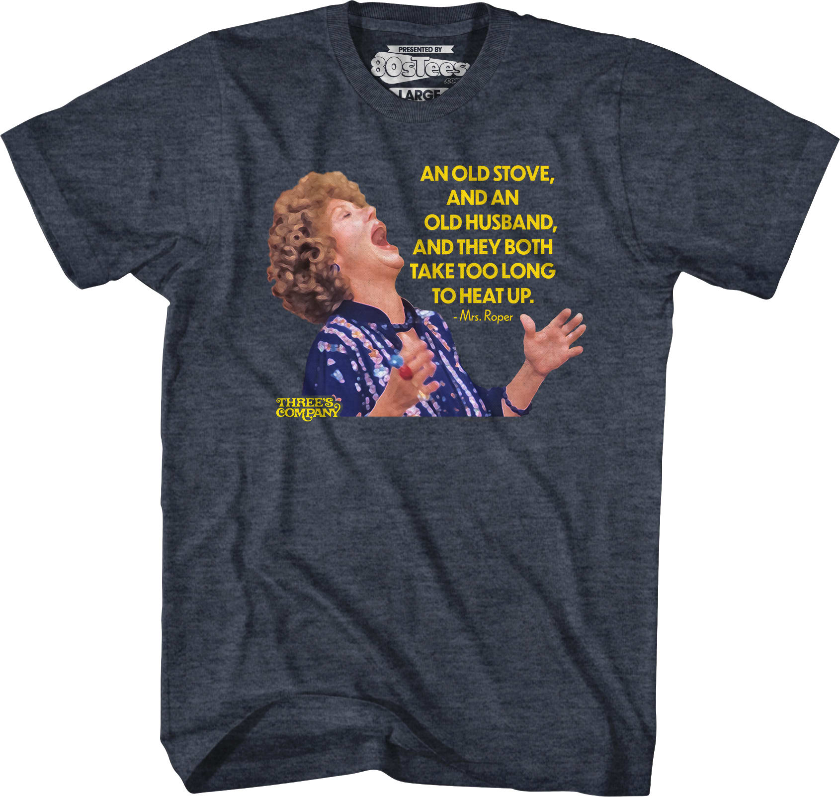 Old Stove Old Husband Three's Company T-Shirt Old Stove Old Husband Three's Company T-Shirt
