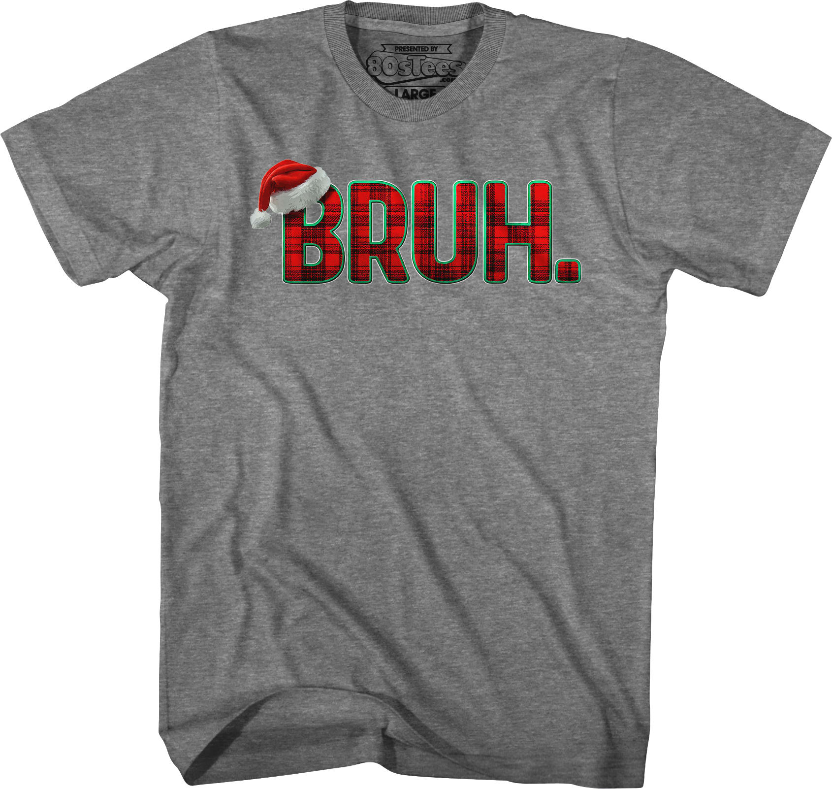 Plaid Bruh Christmas T-Shirt