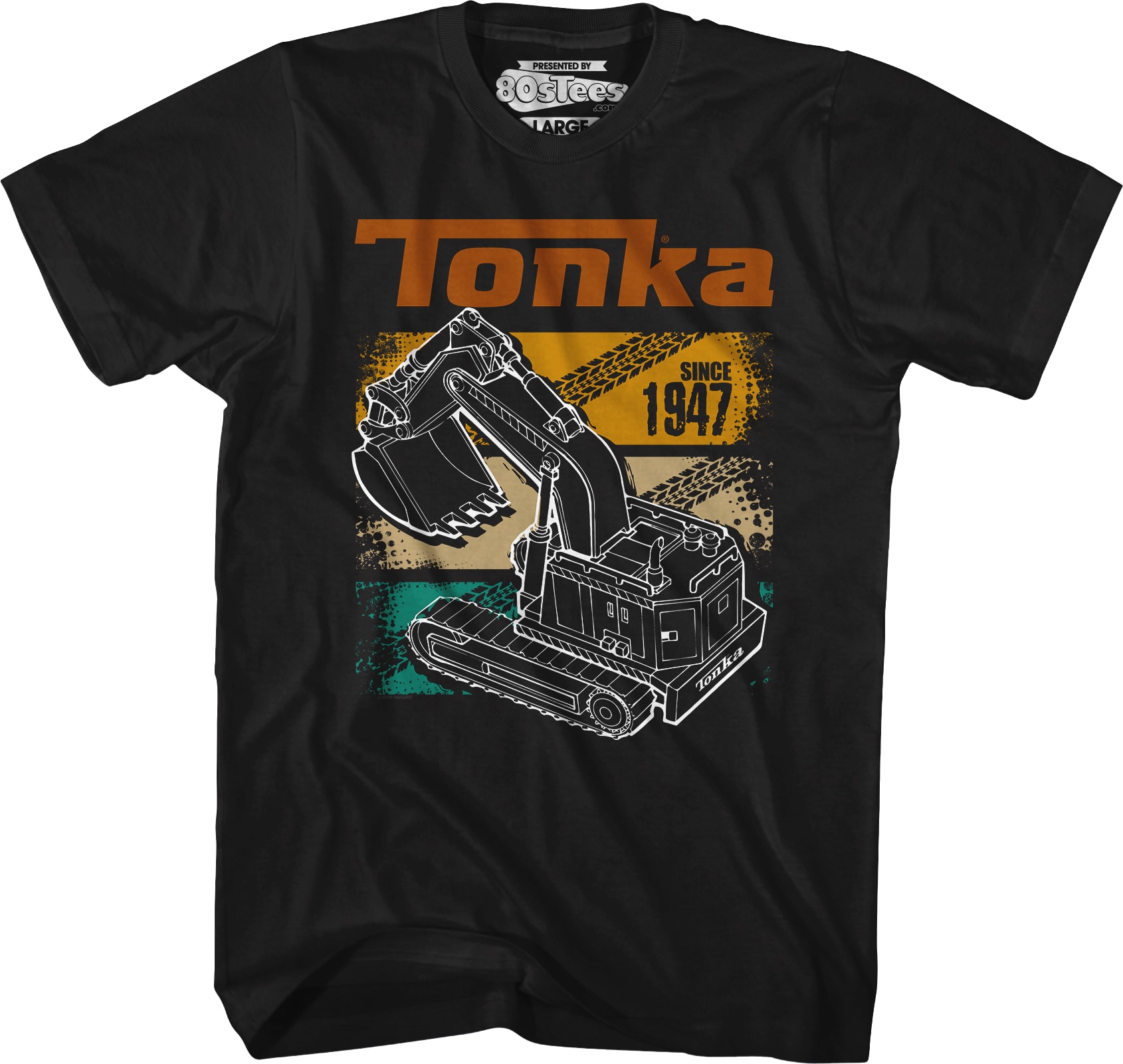 Retro Digger Track Panels Tonka T-Shirt