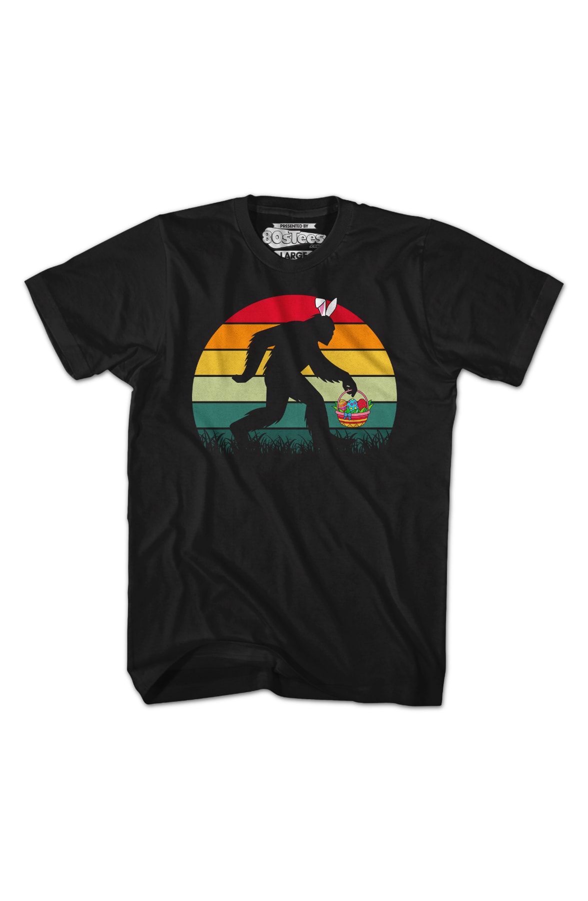 Retro Easter Bigfoot T-Shirt Retro Easter Bigfoot T-Shirt