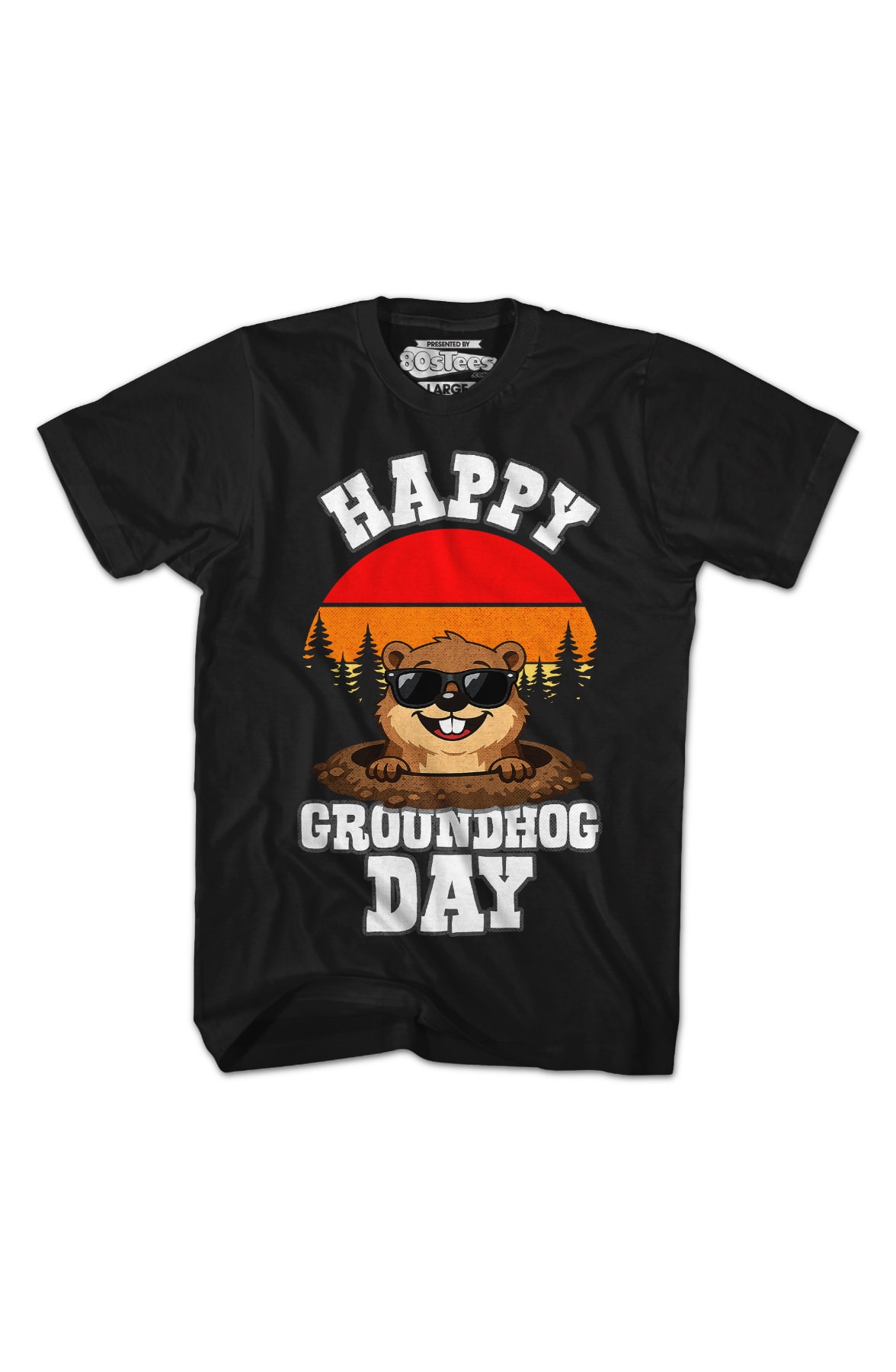 Retro Happy Groundhog Day T-Shirt