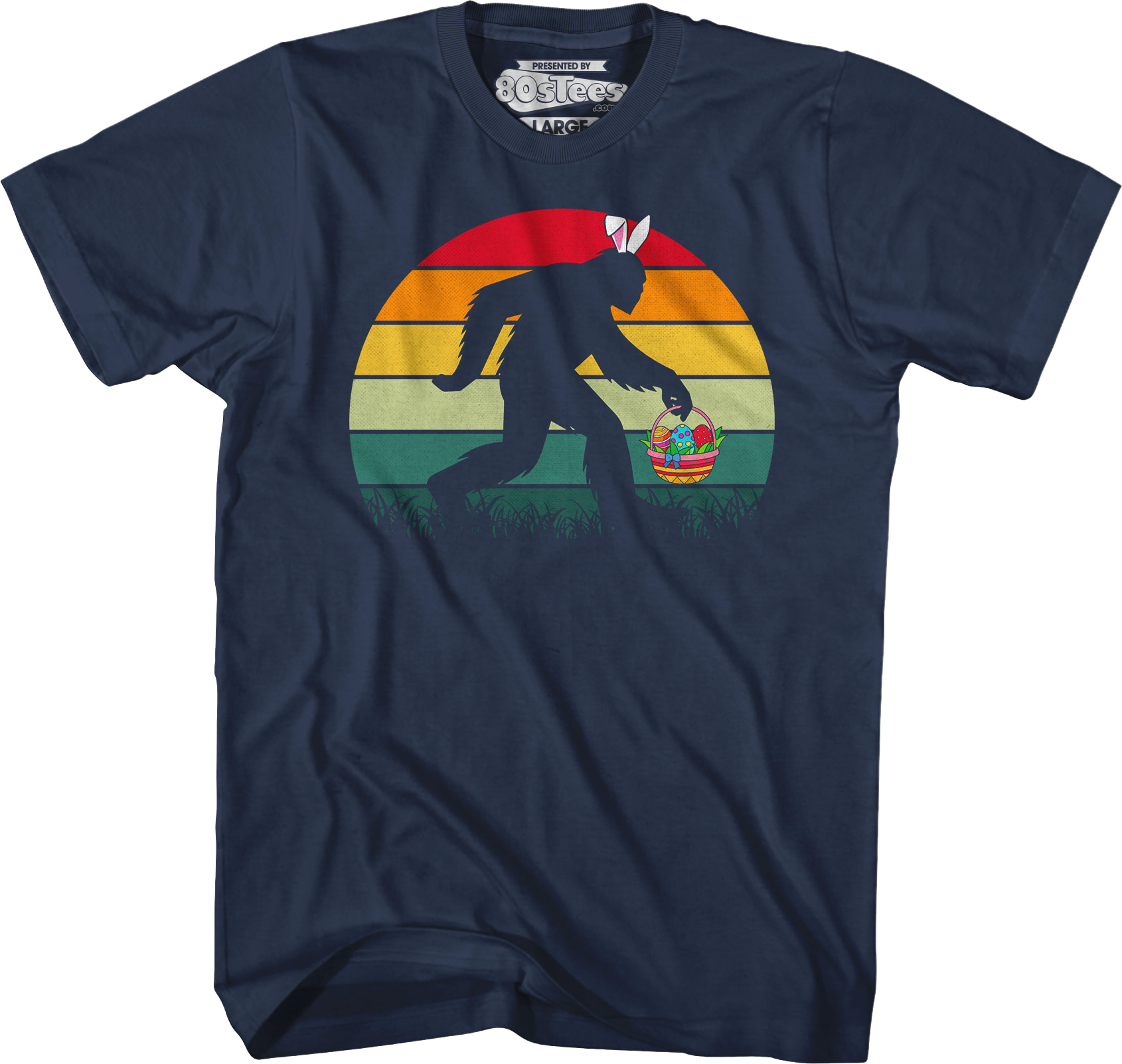 Retro Easter Bigfoot T-Shirt Retro Easter Bigfoot T-Shirt