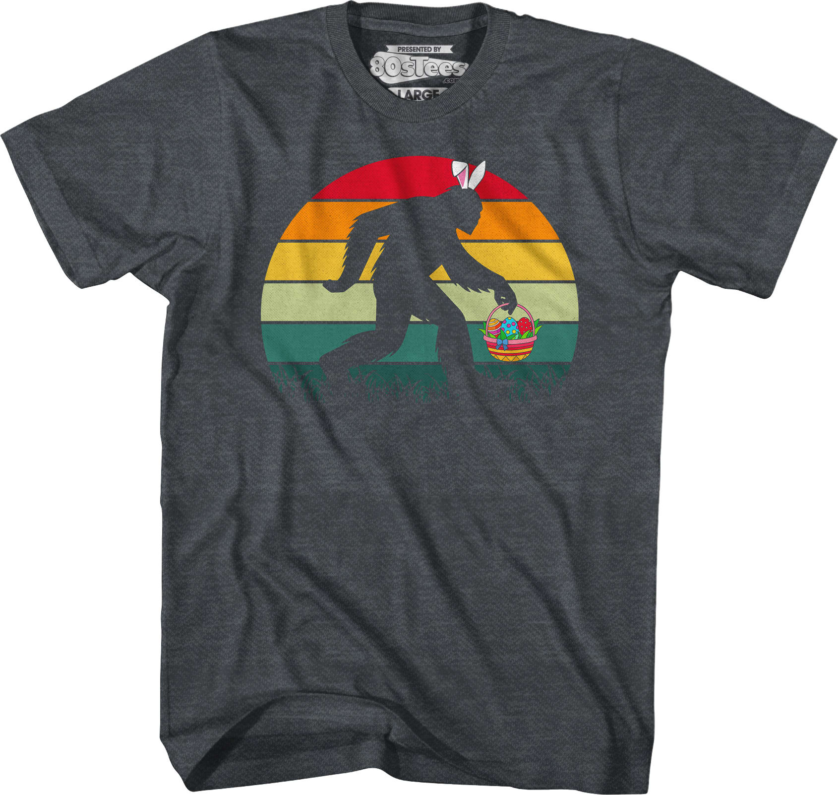 Retro Easter Bigfoot T-Shirt Retro Easter Bigfoot T-Shirt