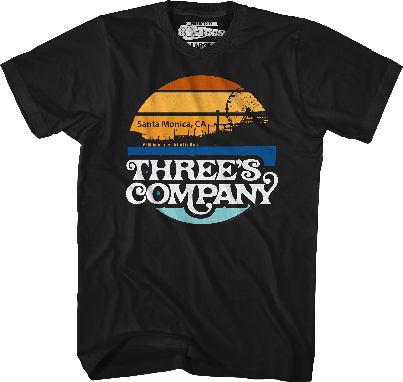 Santa Monica Sunset Three's Company T-Shirt