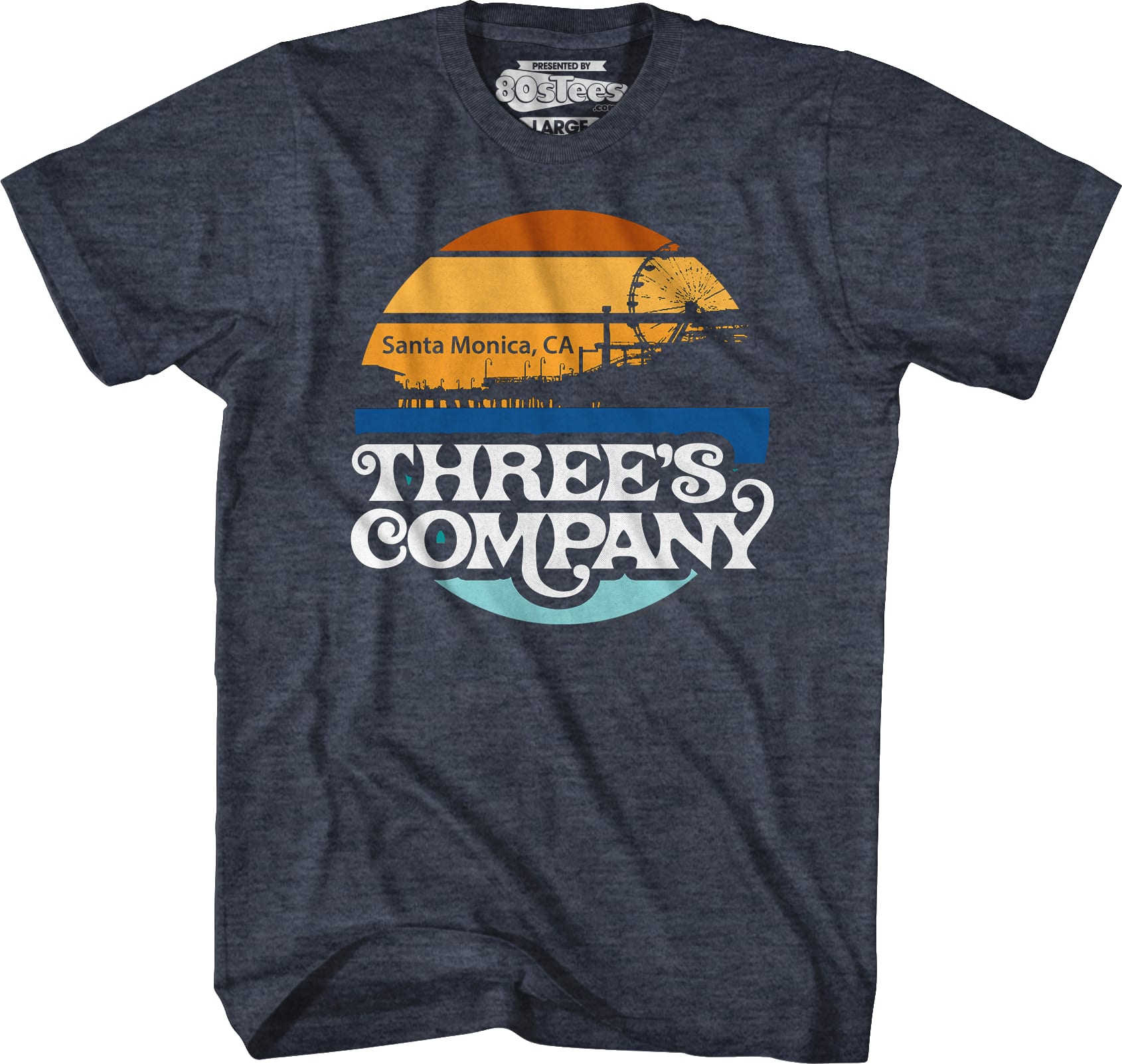 Santa Monica Sunset Three's Company T-Shirt