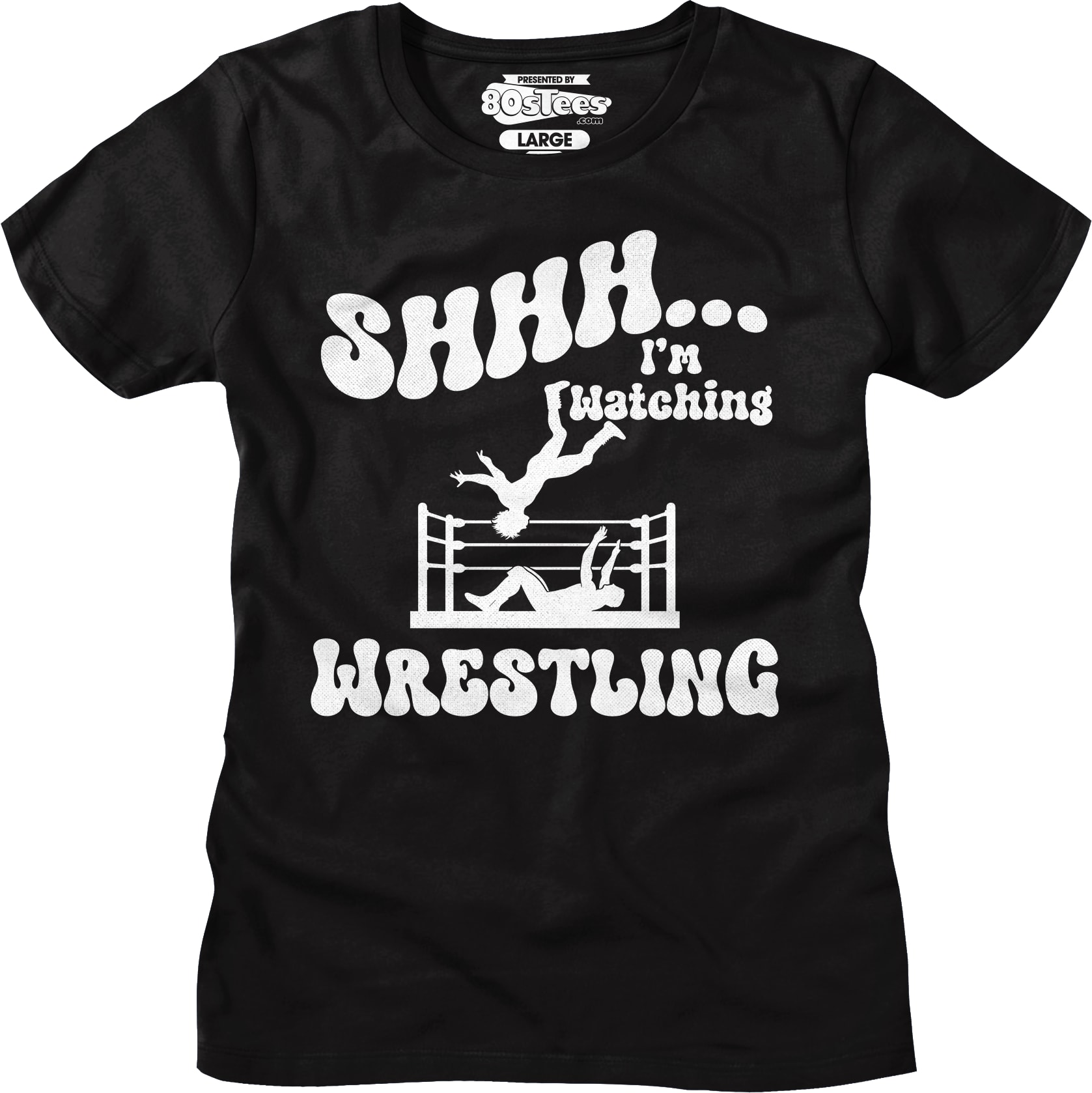 Shhh...I'm Watching Wrestling T-Shirt Shhh...I'm Watching Wrestling T-Shirt
