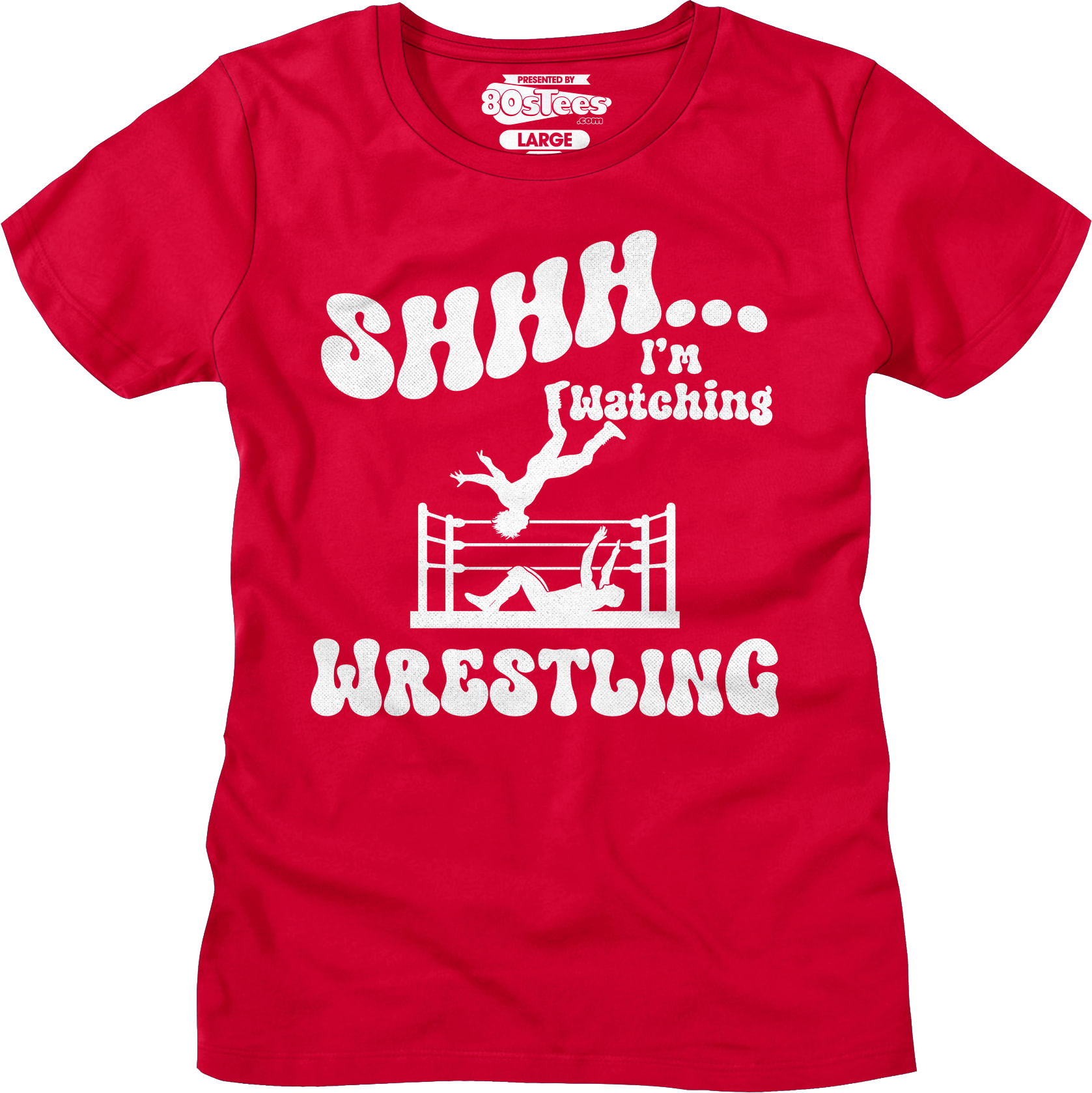Shhh...I'm Watching Wrestling T-Shirt Shhh...I'm Watching Wrestling T-Shirt