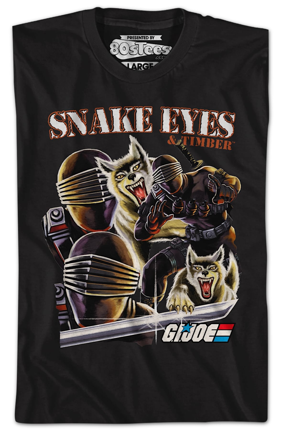 Snake Eyes & Timber Collage GI Joe T-Shirt Snake Eyes & Timber Collage GI Joe T-Shirt