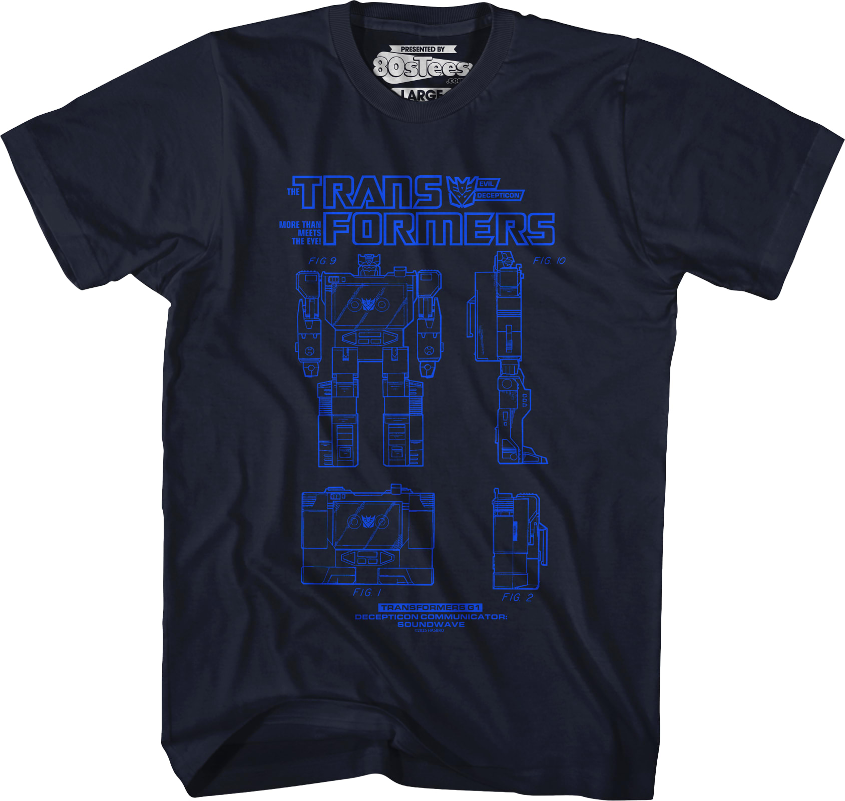 Soundwave Action Figure Patent Transformers T-Shirt Soundwave Action Figure Patent Transformers T-Shirt