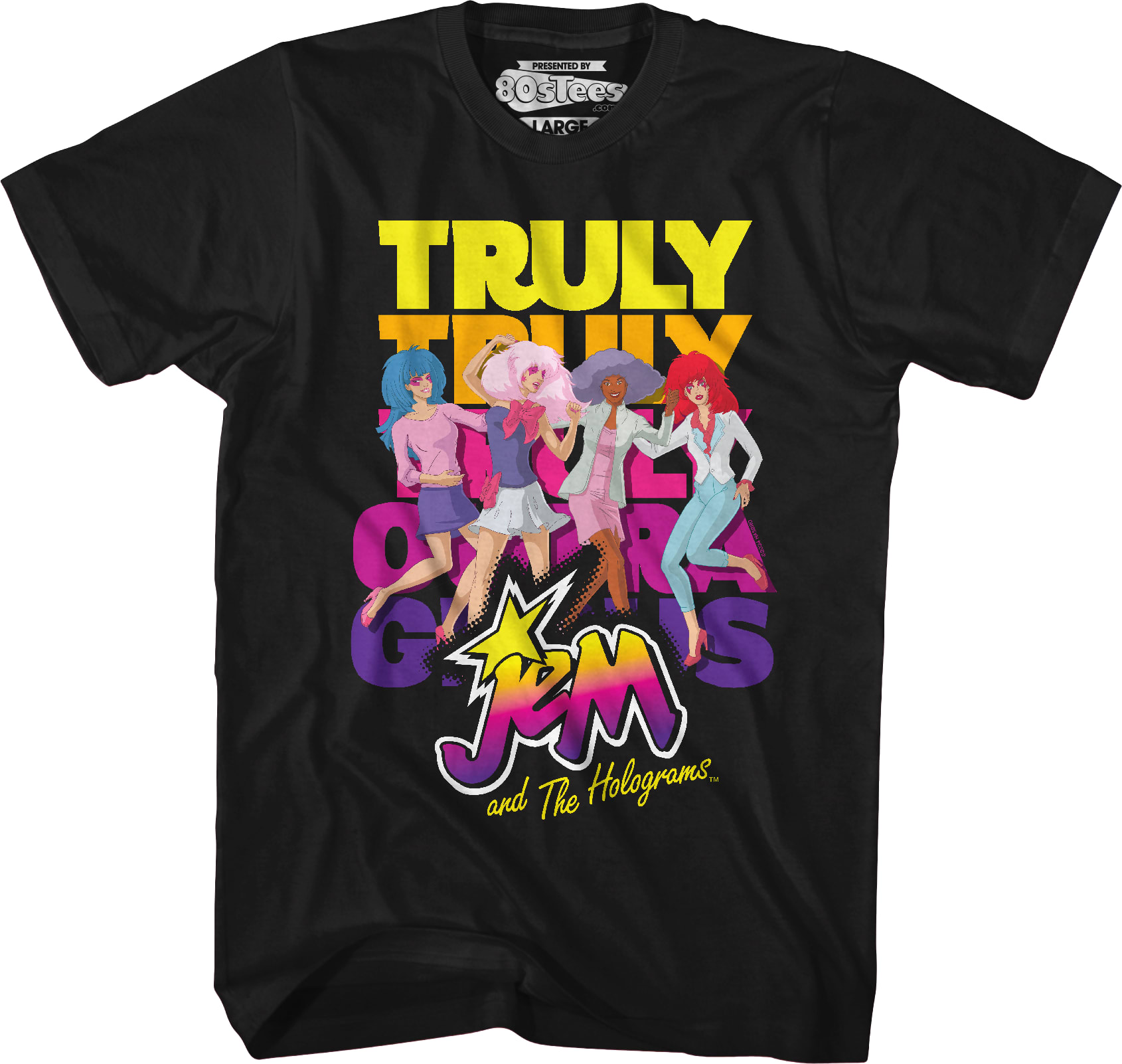 Truly Outrageous Group Pose Jem And The Holograms T-Shirt Truly Outrageous Group Pose Jem And The Holograms T-Shirt