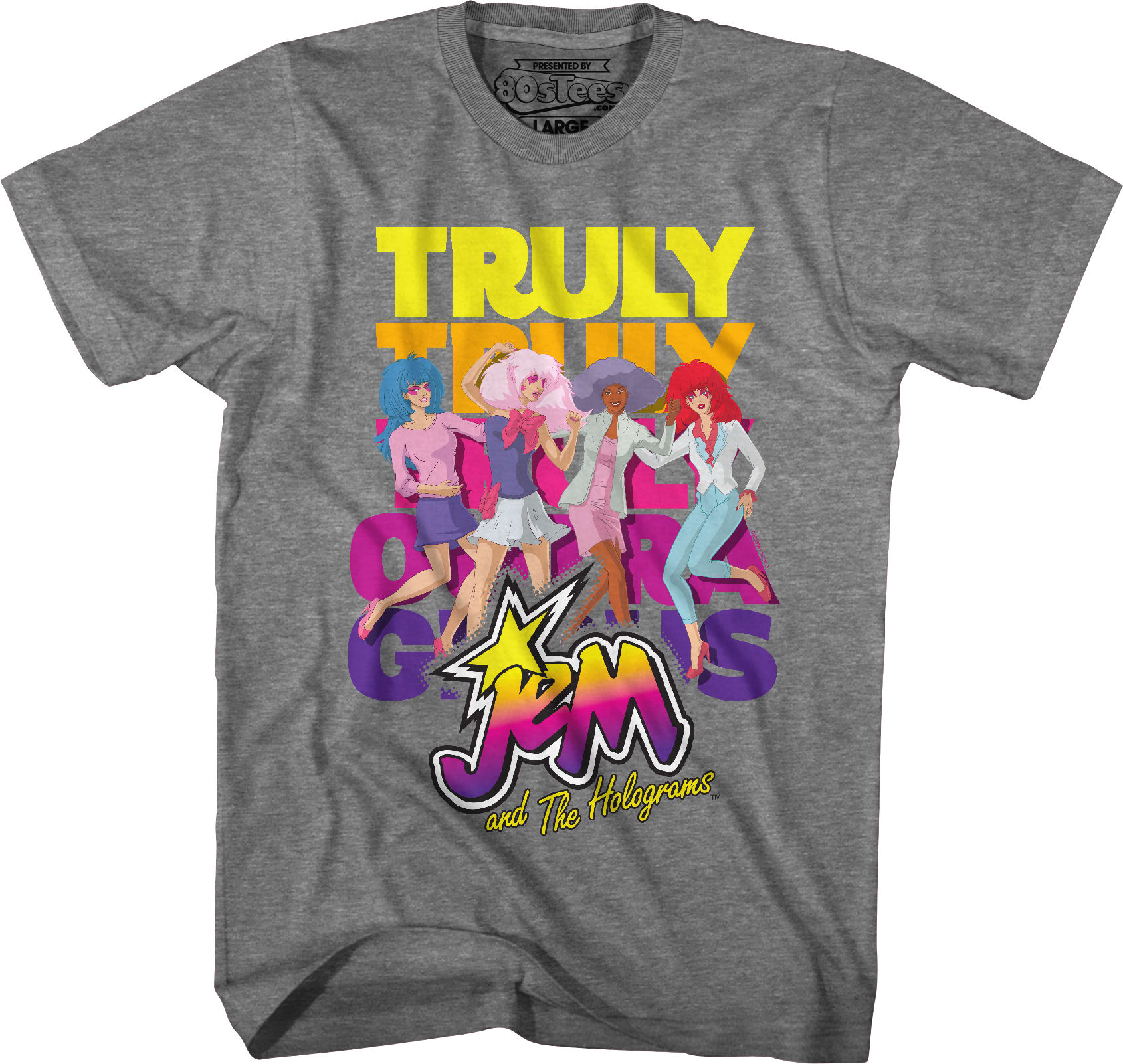 Truly Outrageous Group Pose Jem And The Holograms T-Shirt Truly Outrageous Group Pose Jem And The Holograms T-Shirt