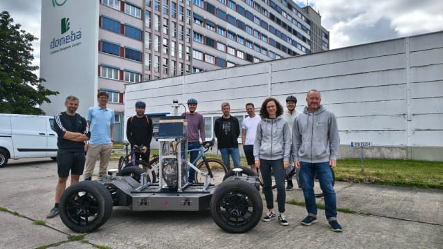 PixKit development vehicle from PIX Moving during the INTENTION project demo on cyclist intention recognition