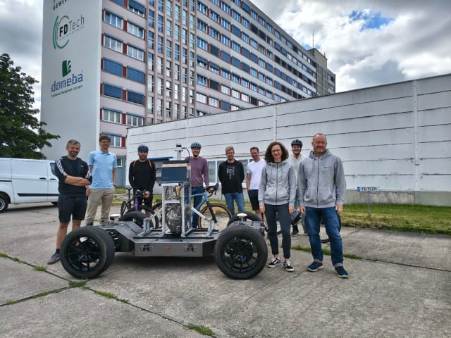 PixKit development vehicle from PIX Moving during the INTENTION project demo on cyclist intention recognition