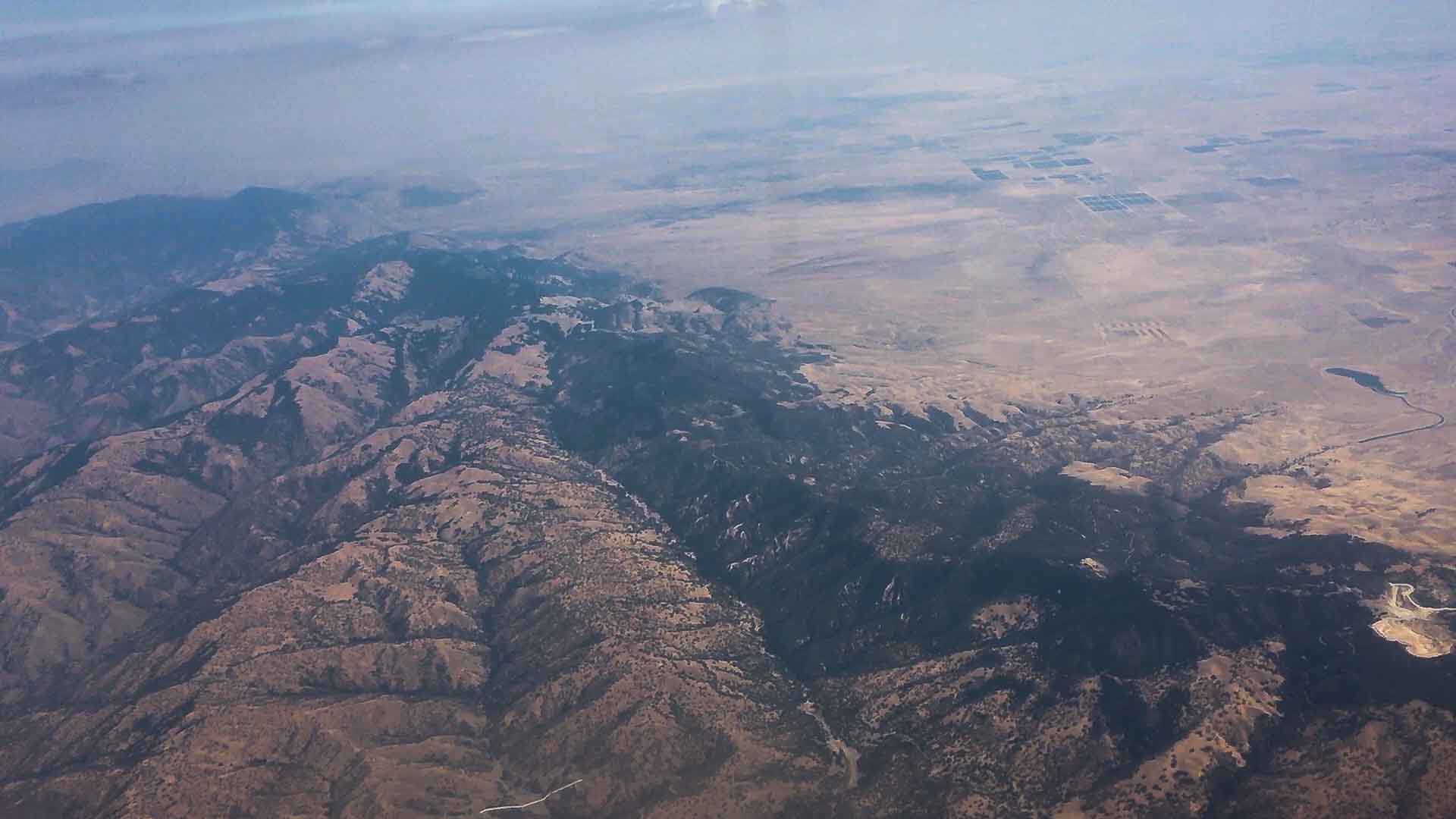 Mountains from the sky