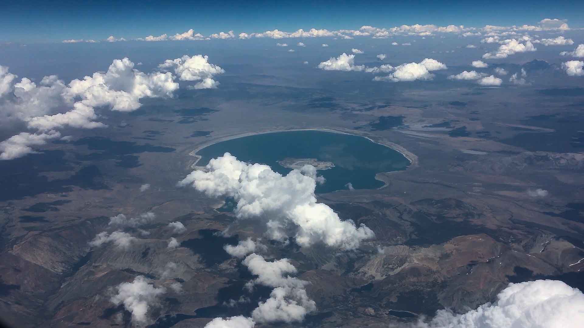 Mountains from the sky