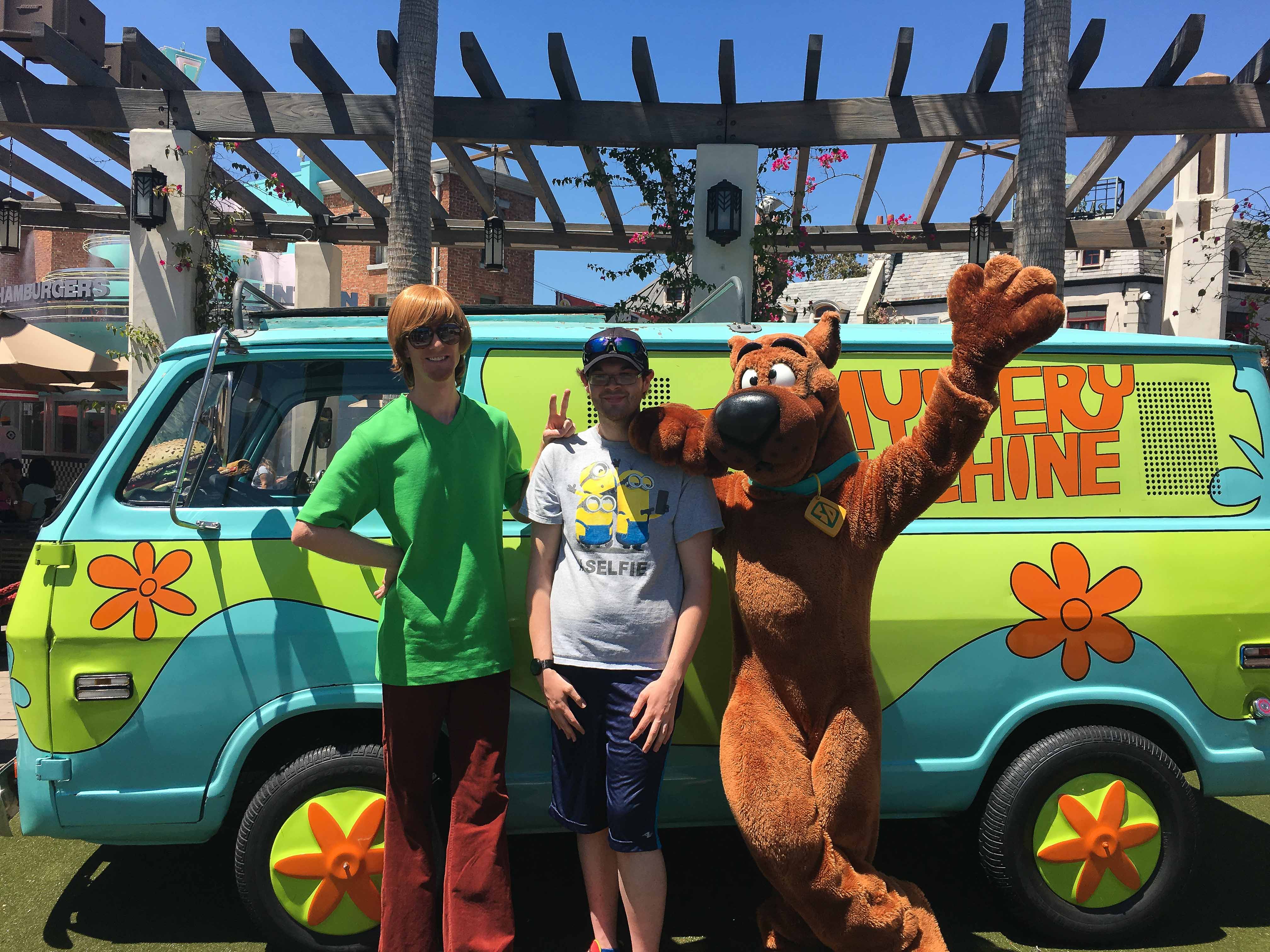 Shaggy, Donald, and Scooby-Doo