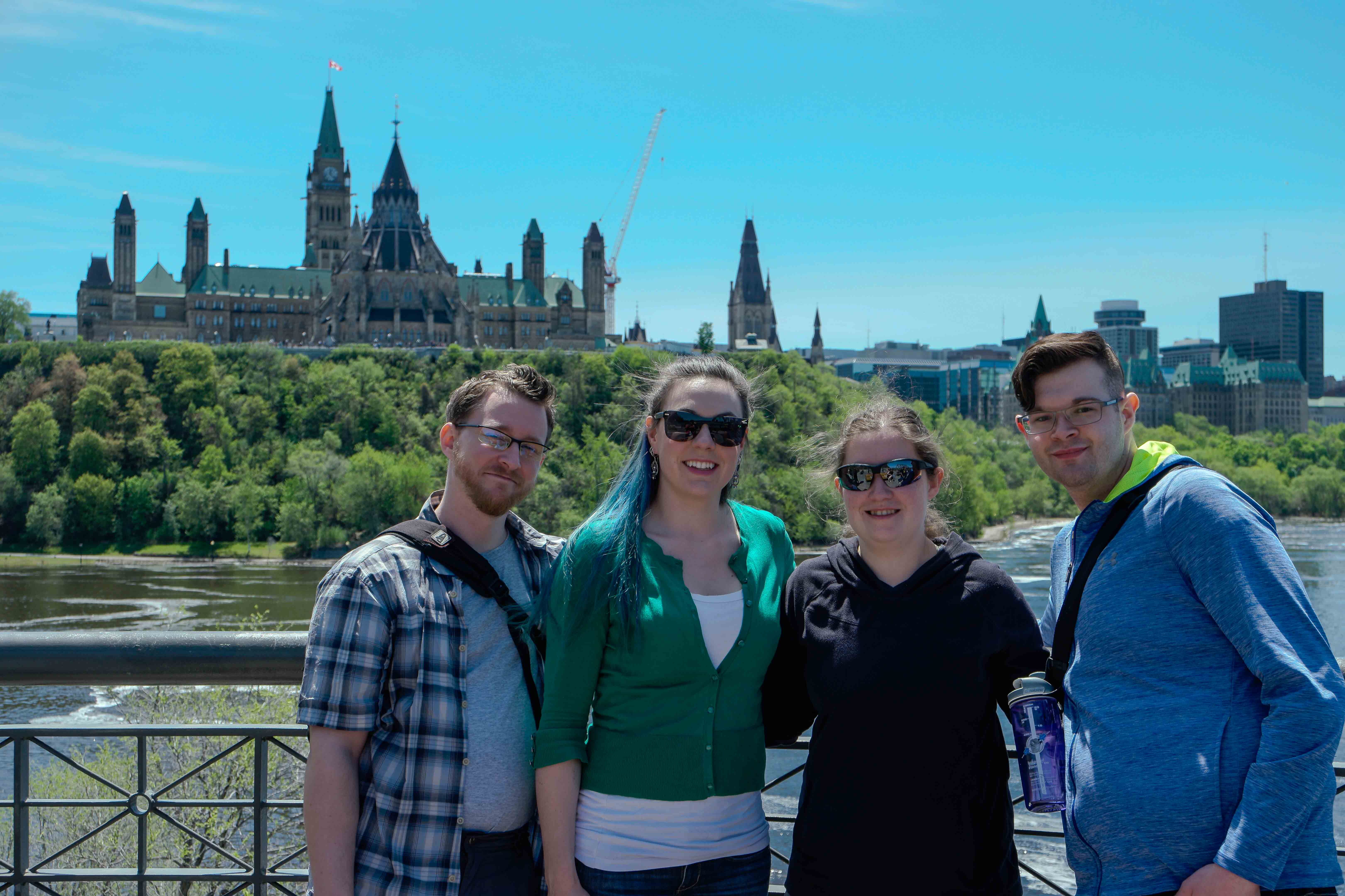 James, Becky, Brittany and Donald in Ottawa