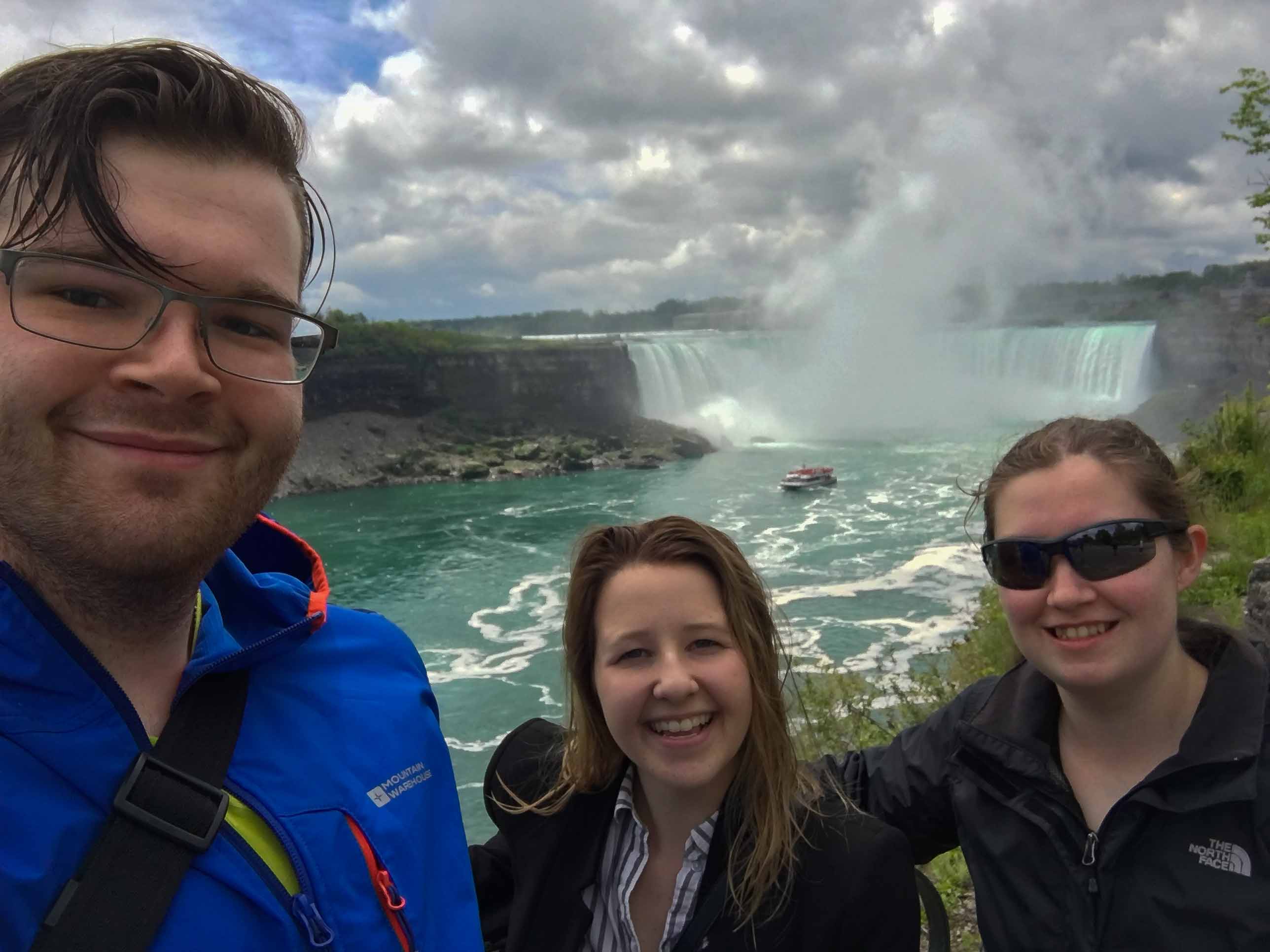 Donald, Christin, and Brittany at Niagara Falls
