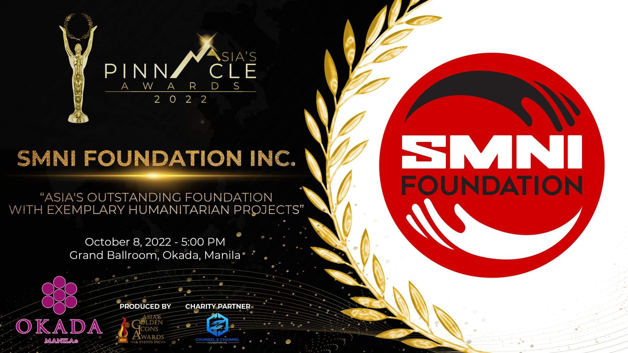 SMNI FOUNDATION INC. Award