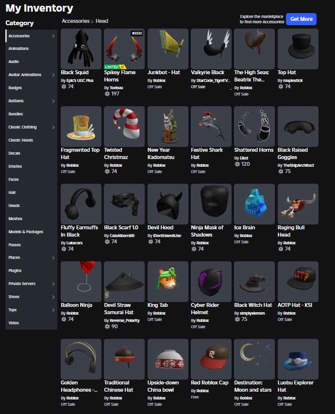 Murder Mystery 2  orange seer  Jailbreak  9K   Steal a Brainrot  86M  Inventory value 7917   Limited Spikey Flame Horns