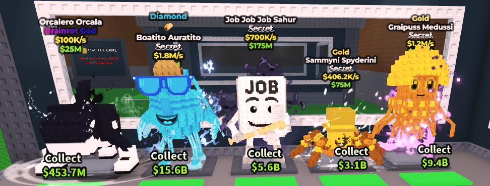 Fresh Account Steal a Brainrot10x items