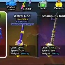 Angler Rod  +  7 - 15 Rods  +  300 - 1000 Levels   [Fish It]   [Instant]