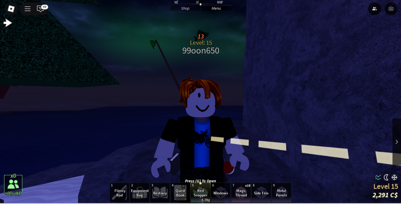 [FISCH] |  Level 15 Account |700kg  Unverified Mail Instant Delivery