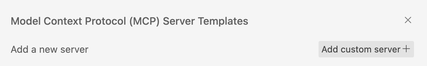 Add MCP Server