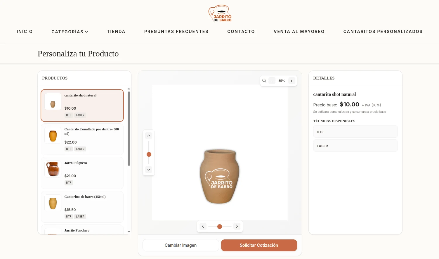 Personalizador de productos