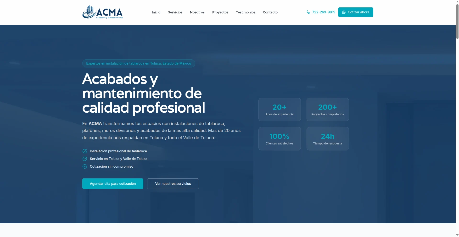 Diseño web ACMA