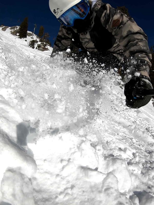 Snowboard powder