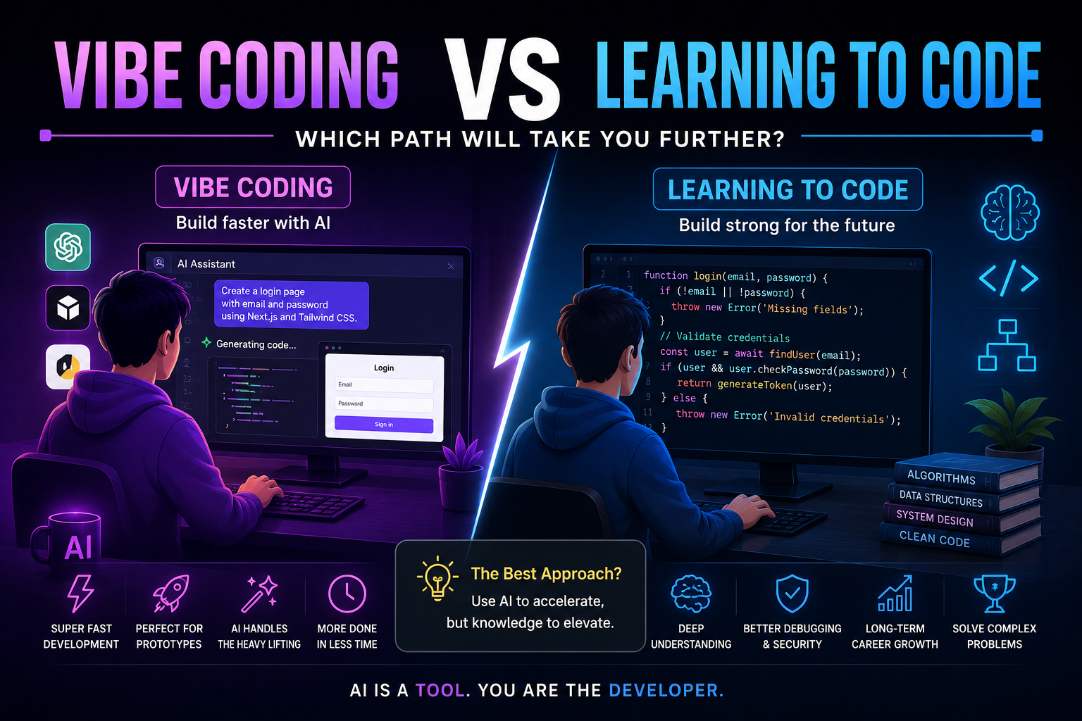 Vibe Coding vs Learning to Code: Which Path Will Take You Further?