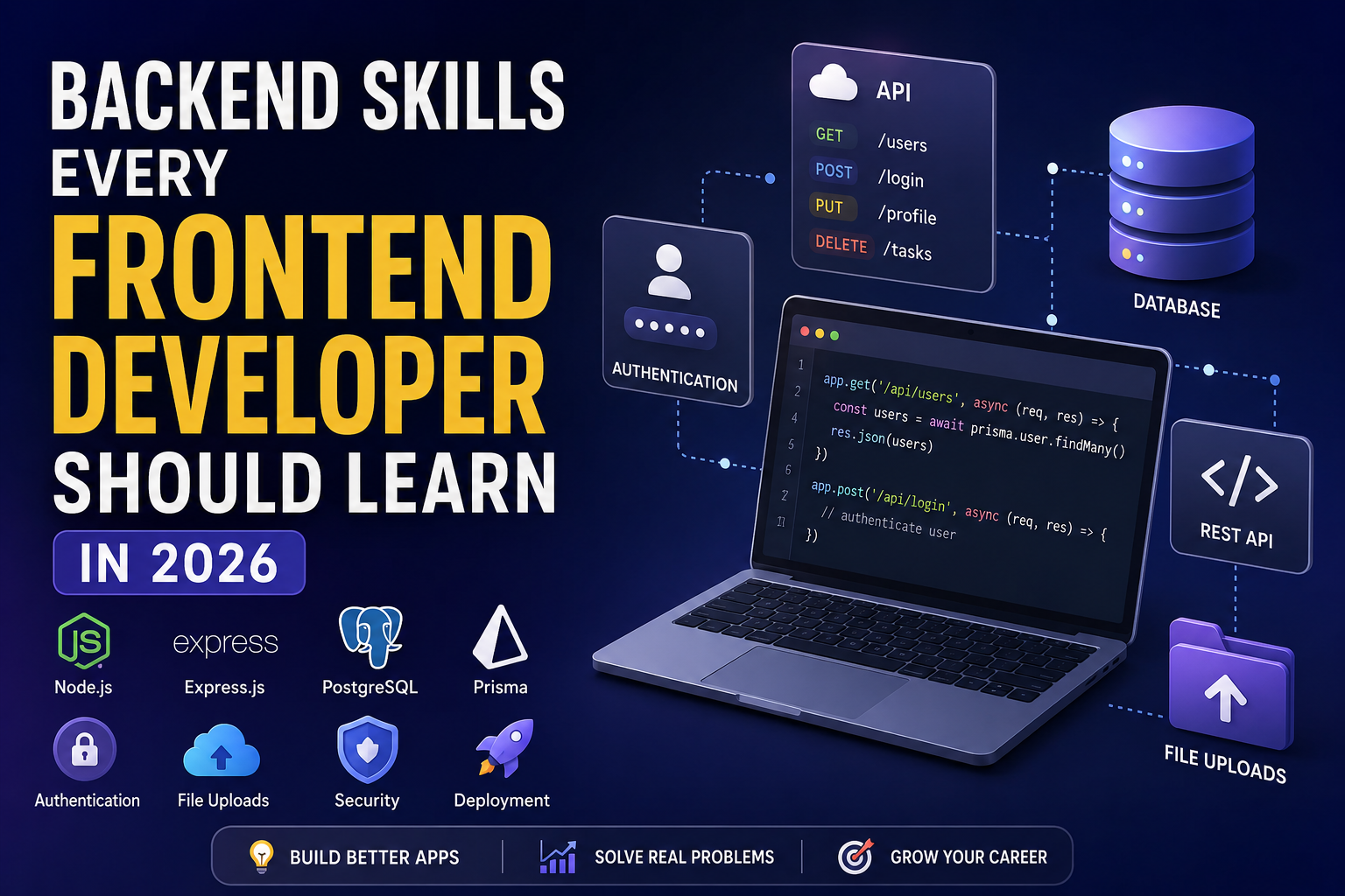 Backend Skills Every Frontend Developer Should Learn in 2026