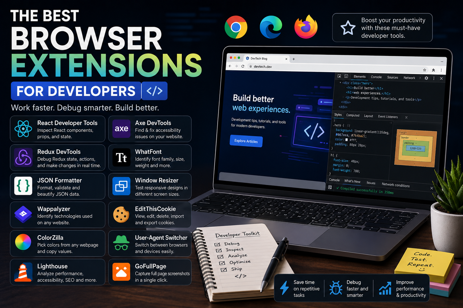 The Best Browser Extensions for Developers in 2026
