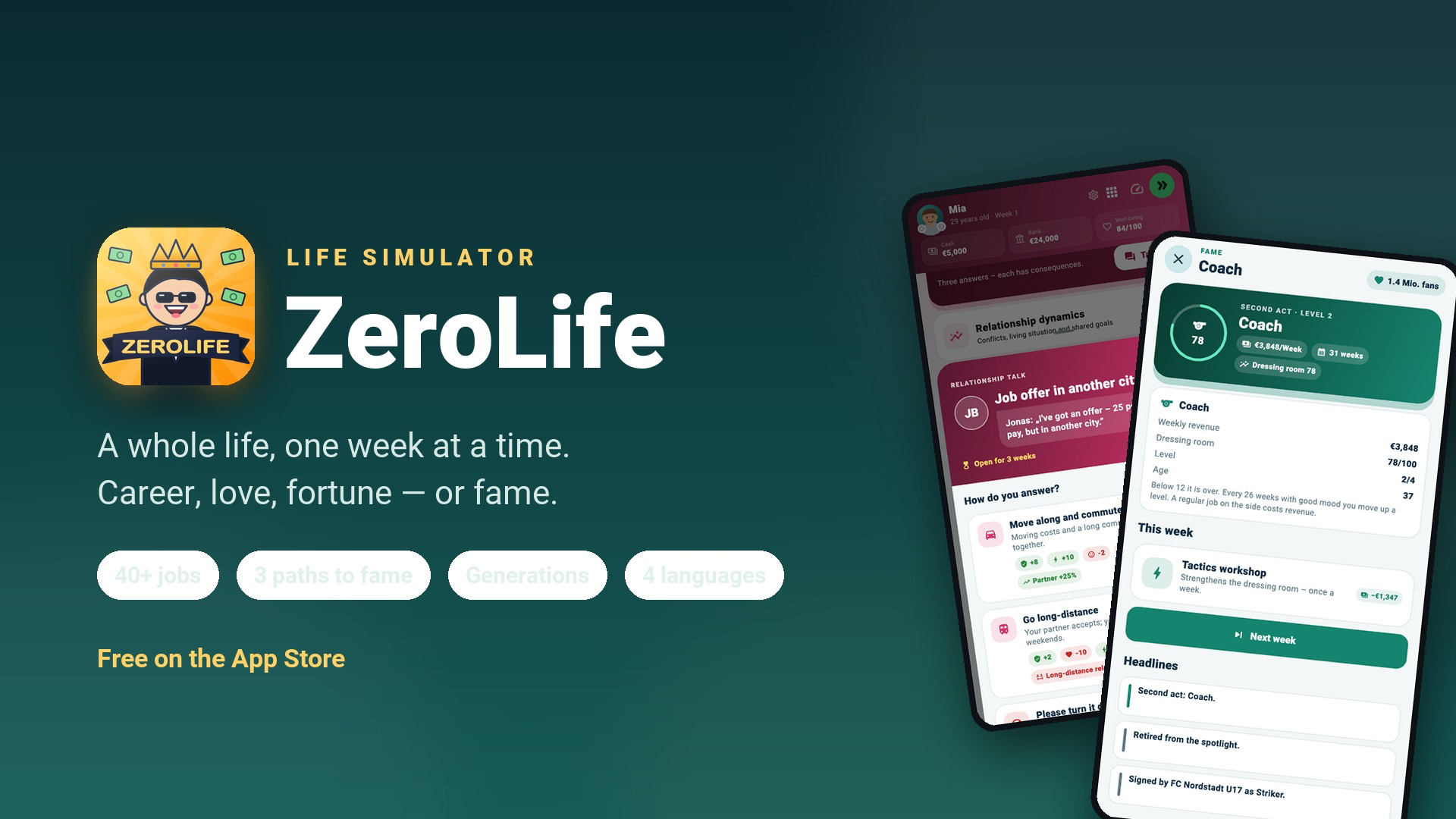Banner for ZeroLife - Life Simulator