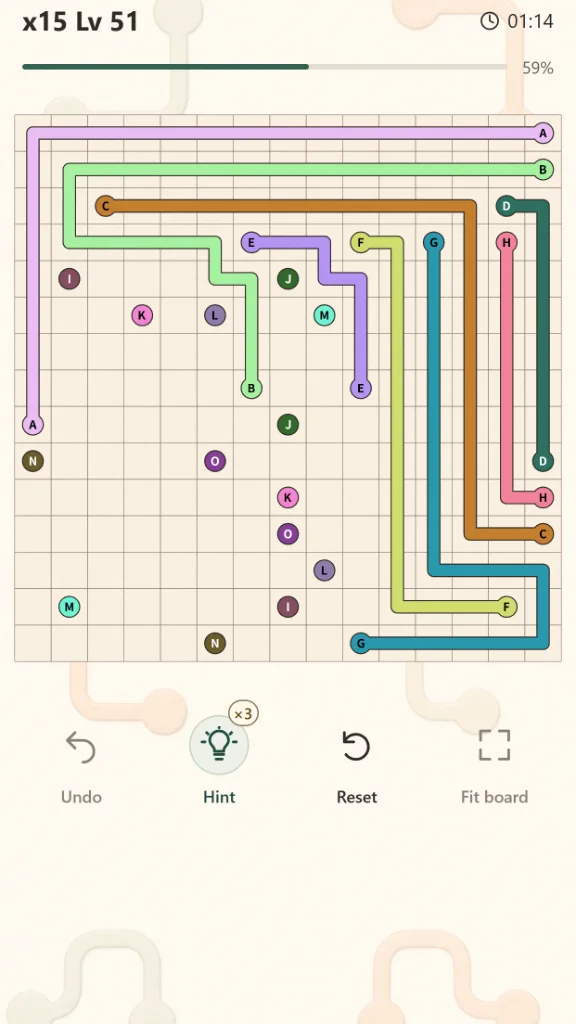 Screenshot 3 for Pastel Link Puzzle