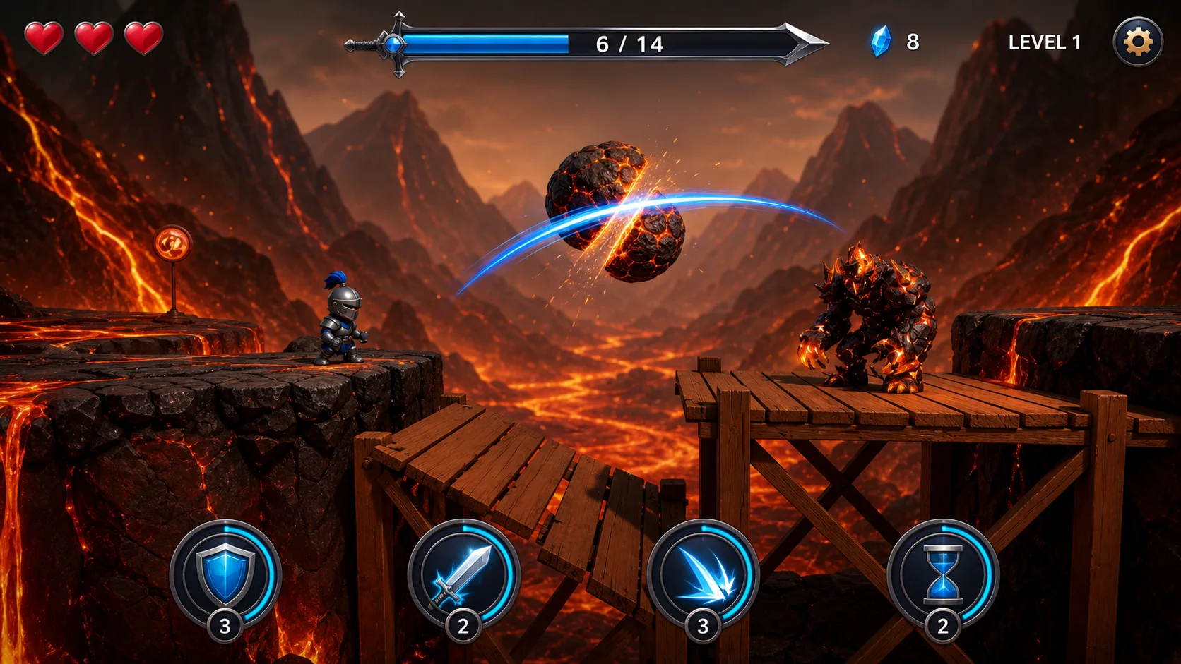 Screenshot 1 for Blade Radiant - Slice Game