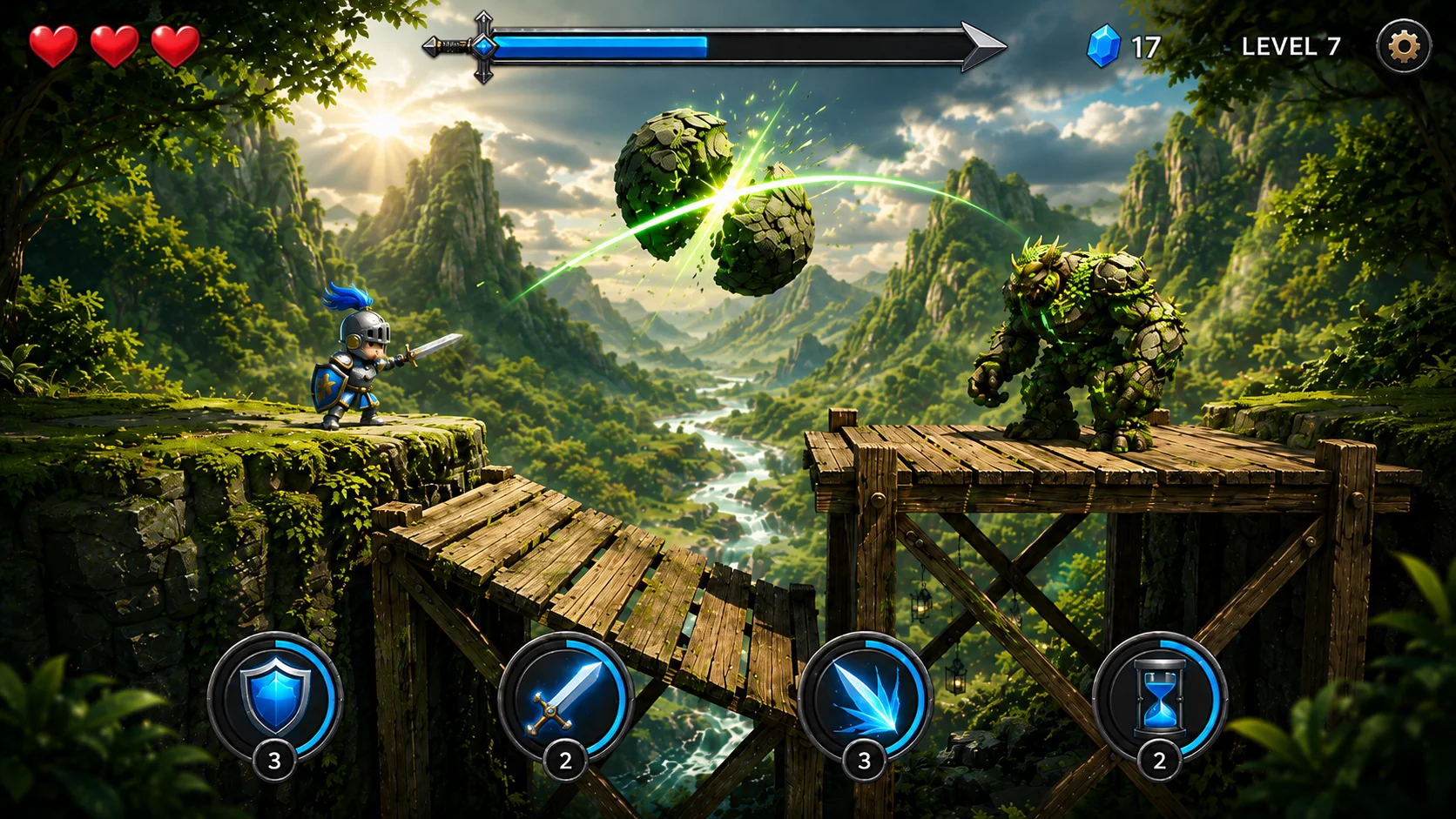 Screenshot 2 for Blade Radiant - Slice Game
