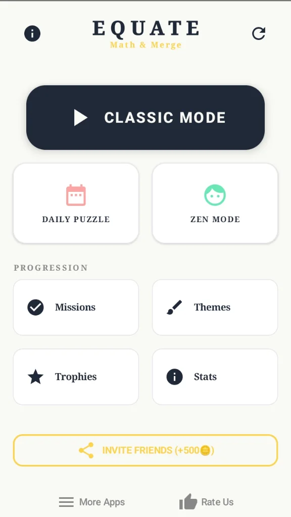 Screenshot 2 for Equate: Math Merge Puzzle