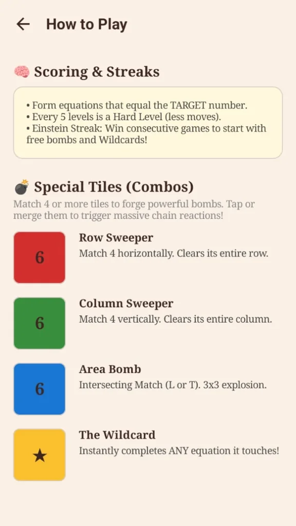 Screenshot 3 for Equate: Math Merge Puzzle