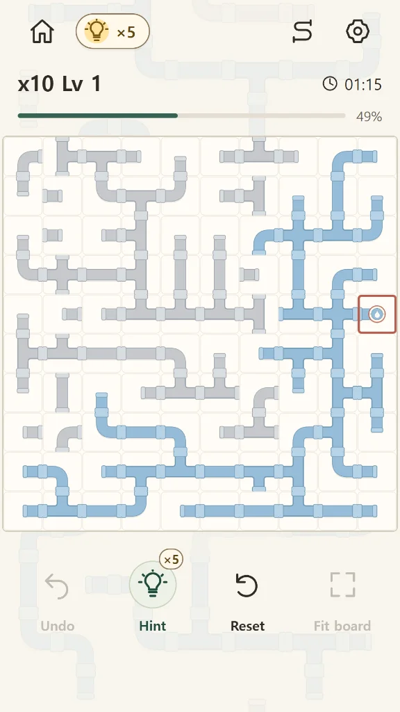 Screenshot 2 for Pastel Pipes Puzzle