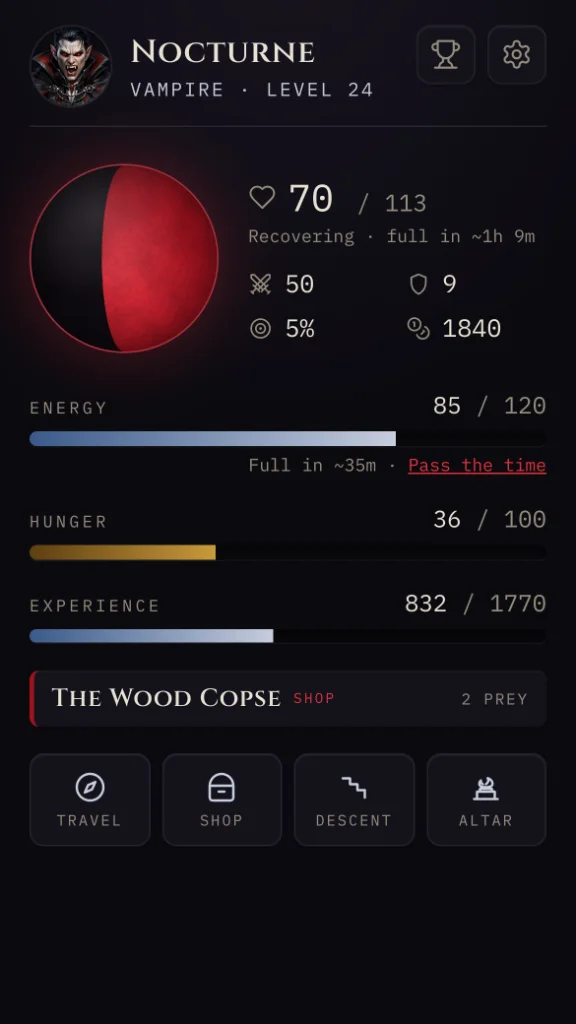 Screenshot 1 for Noctivore