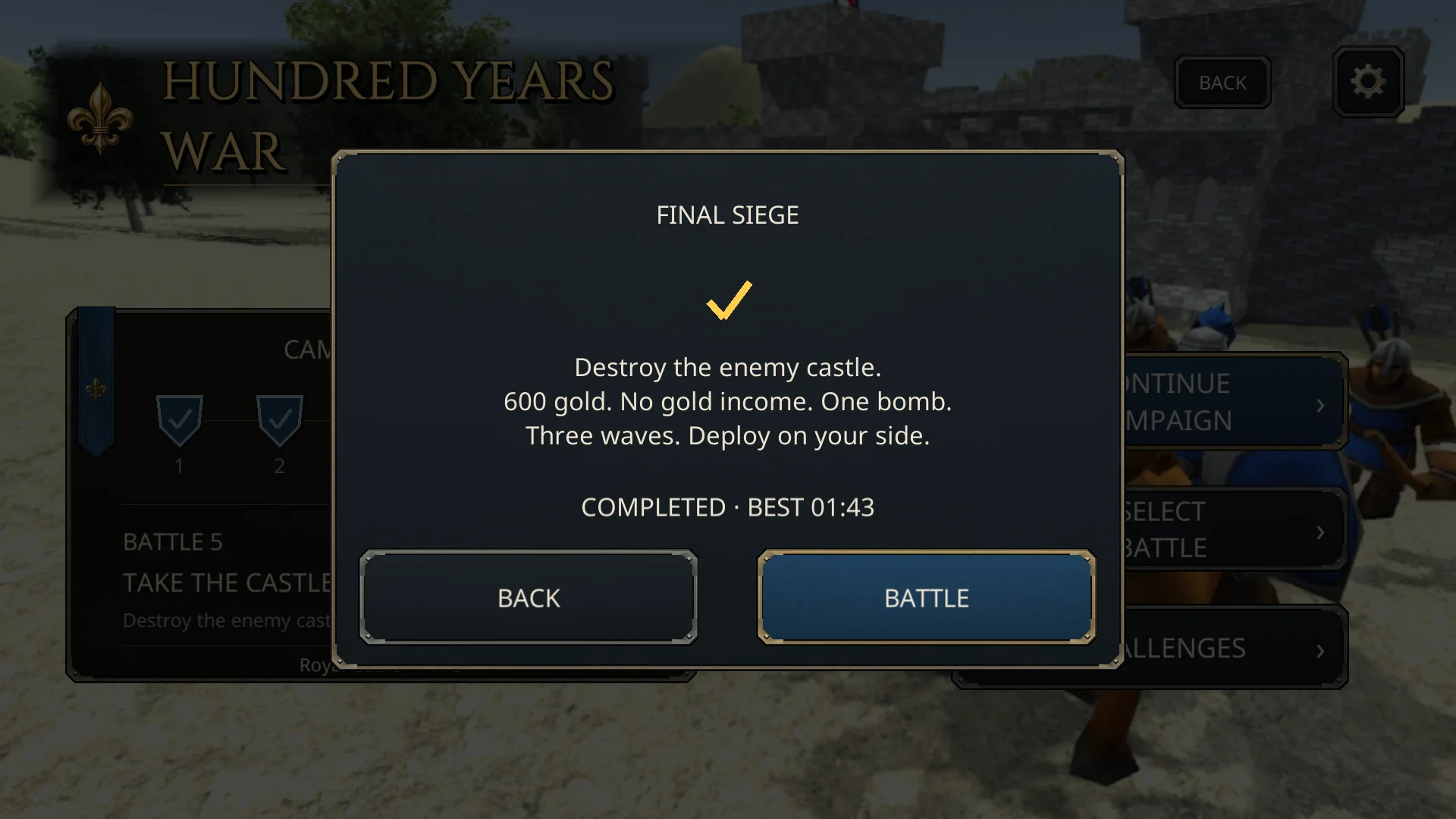 Screenshot 3 for Medieval Wars: Hundred Years