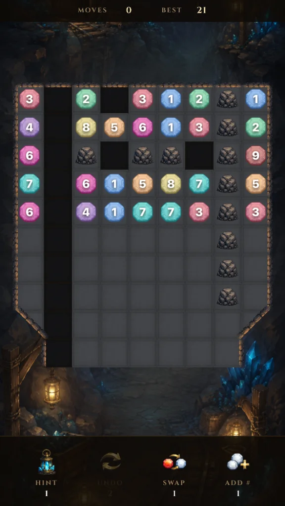 Screenshot 1 for Cavernum: Number Puzzle
