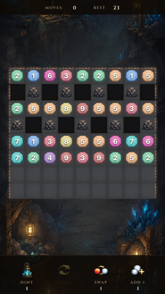 Screenshot 3 for Cavernum: Number Puzzle