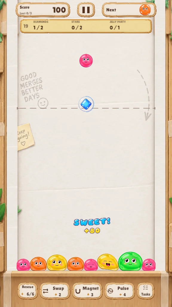 Screenshot 2 for Jelly Merge: Squishy Friends