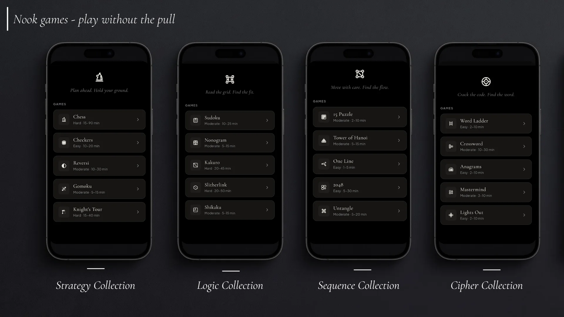 Screenshot 1 for nook - offline games & puzzles